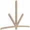 Ekena Millwork Alberta Smooth Timber Gable Bracket, Douglas Fir, 108"W x 72"H x 3 1/2"D x 3 1/2"F, 16/12 Pitch GBW108X72X0404ALB00SDF - alternate 3